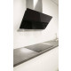 Cata & can roca hotte décorative inclinée dalia black 90cm noire 