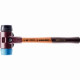 Maillet halder simplex tpe souple / caoutchouc chargé avec boîtier en fonte malléable et manche en bois - d=80 mm - 3012.080 