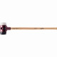 Marteau de frappeur HALDER SIMPLEX Caoutchouc chargé / superplastique avec boîtier en fonte malléable, manche en bois hickory de haute qualité - D=80 mm - 3027.081 