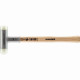 Maillet supercraft, avec manche en hickory verni, amortissant les vibrations et ergonomique et embout arrondi - d=30 mm - 3366.230 