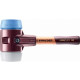 Maillet halder simplex tpe souple/ superplastique avec boîtier en fonte malléable et manche en bois de haute qualité - d=80 mm - manche extra-court - 3017.082 