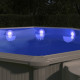 Lampe LED flottante submersible de piscine Multicolore 