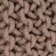 Pouf tricoté à la main coton 50 x 35 cm - Couleur au choix 