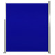 Auvent latéral de patio 160x300 cm - Couleur au choix Bleu