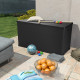 Boîte de stockage de jardin 120x56x63 cm PP Rotin - Couleur au choix Anthracite