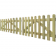 vidaXL portail piquet en bois imprégné 2 pcs 300 x 80 cm 