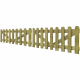 vidaXL portail piquet en bois imprégné 2 pcs 300 x 60 cm 