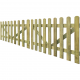 vidaXL portail piquet en imprégné bois 2 pcs 300 x 100 cm 
