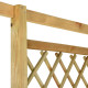 Pergola d'angle avec banc 166x81x174 cm bois de pin imprégné 