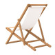 Chaise de terrasse teck 56 x 105 x 96 cm - Couleur au choix 