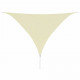 Vidaxl parasol en tissu oxford triangulaire 5x5x5 m crème 