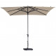 Madison parasol syros luxe 280 x cm écru pac7p016 