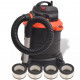 Vidaxl aspirateur de cendre 1200 w 20 l noir et orange 