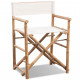 Chaise pliable en bambou et toile 
