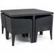 Keter jeu de salle à manger 13 pcs columbia graphite 234200 