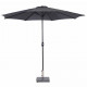 Garden impressions parasol lotus 300 cm gris foncé 11082 