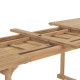 Table extensible de jardin 180-280x100x75 cm Teck solide 