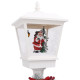 Lampadaire de Noël avec Père Noël 180 cm LED 
