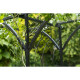 Voûte de jardin Métal 114x66x232 cm Noir 