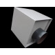 Boite à eau alu 400x400x400 - RAL 7036 Gris Platine 