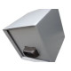 Boite à eau alu 400x400x400 - RAL 9006 Gris 