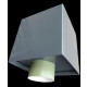 Boite à eau alu 200x200x210 - RAL 7016 Gris Anthracite 