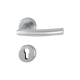 Poignée pour porte intérieure en inox sur rosace Alta clé I - Carré 38-42 mm - Inox mat - HOPPE - 3940639 