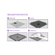 Isotanche classic pro nf excentre a gauche grille target - dimensions et sorties aux choix 