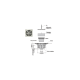 Isotanche classic pro nf  diam 50 - grille target carree  - dimensions et sorties aux choix 