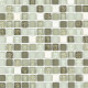 Mosaïque marbre et verre carrée Color - tarif à la plaque de 0,09m² - Couleur au choix Blanc-Vert