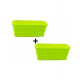 Jardinière millesia 30x11x12cm chapelu - lot de 2 - coloris au choix Tilleul