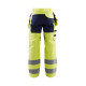 Pantalon artisan haute-visibilité stretch poches choix coloris  15521811 jaune fluo-marine 