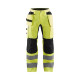 Pantalon artisan haute-visibilité stretch poches choix coloris  15521811 jaune fluo-noir