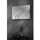 Miroir de salle de bain de rasage, système audio bluetooth et capteurs k171aud 