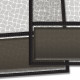 Porte moustiquaire kansas - Couleur et dimensions au choix Noir