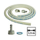 Kit connexion gaz tuyau + adaptateur tétine + raccords pour réchauds et barbecues à gaz 