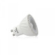 Kit spot led GU10 COB 6 watt (eq. 60 watt) - Dimmable - Support blanc - Couleur eclairage - Blanc chaud 2700°K, Type Support - Carré orientable 84mm 