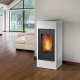 Poele a granulés carya lp6 blanc 