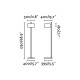 Lampadaire aluminium stand up h175 1 ampoule 