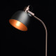 Lampadaire argenté industrial 1 ampoule 141 cm 