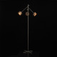 Lampadaire argenté megapolis 3 ampoules 152 cm 