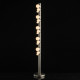 Lampadaire argenté techno   123 cm 