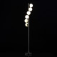 Lampadaire argenté techno   160 cm 