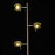 Lampadaire argenté techno 3 ampoules 152 cm 