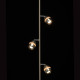 Lampadaire argenté techno 3 ampoules 165.5 cm 