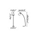 Lampadaire beige retro 1 ampoule 
