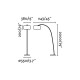 Lampadaire blanc papua 1 ampoule 