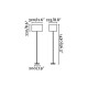 Lampadaire blanc thana 1 ampoule 