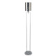 Lampadaire catalina, chrome et verre fumé 