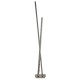 Lampadaire clover, en chrome et cristal 